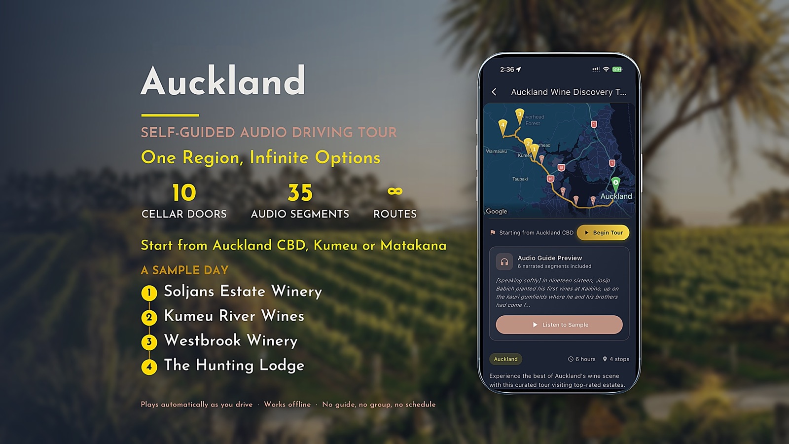 Auckland wine trail listing cover