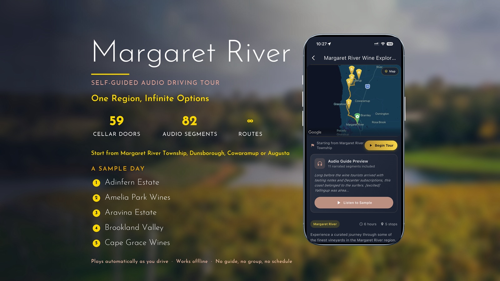 Margaret River self-guided wine tour
