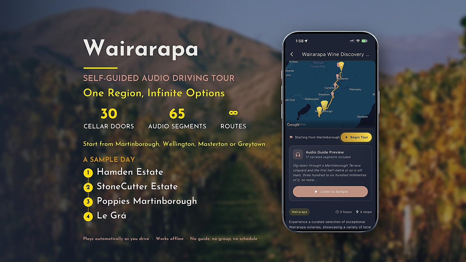 Wairarapa wine trail listing cover